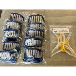 Roomba replacement filters (10) and side brushes (7)